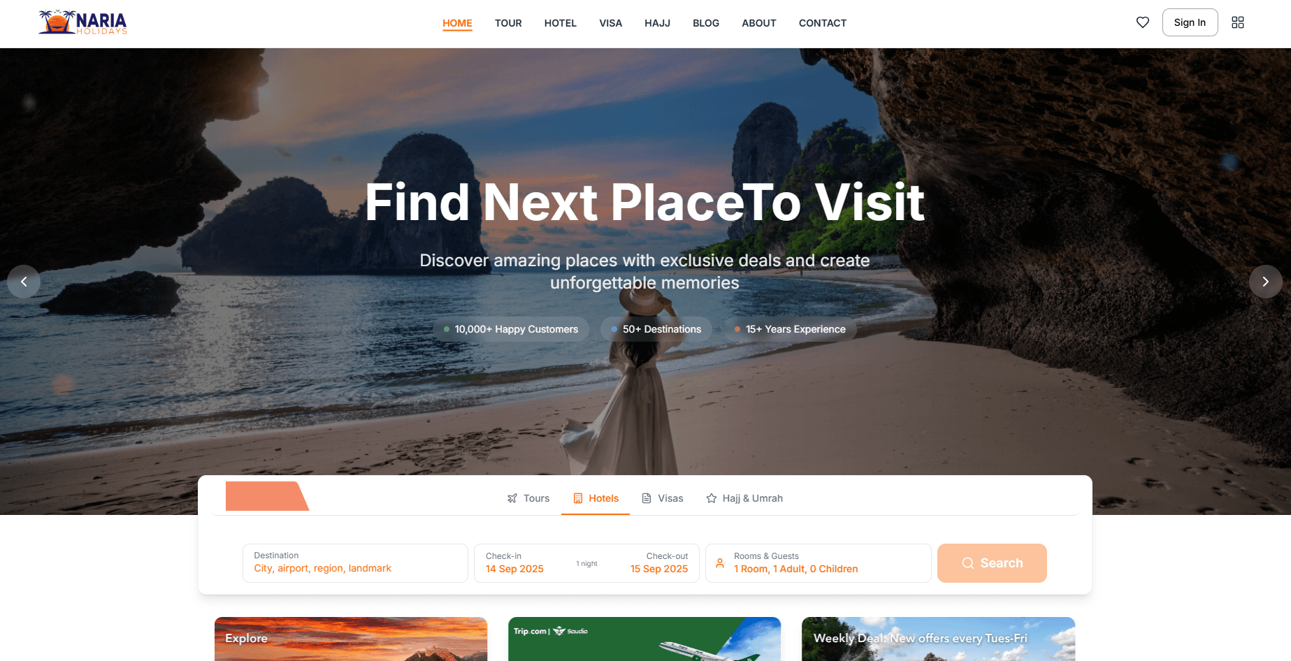 Naria Holidays